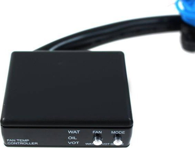 Kontrollues temperature ventilatori radiatori, ekran digjital, sensor ujë dhe vaj, i zi