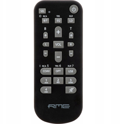 Telekomandë RME Audio MRC për ADI-2 DAC, e zezë