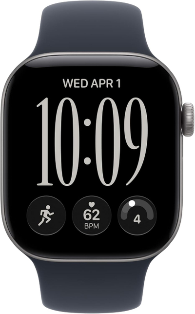 Apple Watch S12 GPS 42mm Space Grey Aluminium Case with Navy Blue Sport Band, S/M