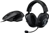 Set gaming Logitech G502 X dhe G Pro X, maus me sensor HERO, kufje me mikrofon BLUE VO!CE, i zi