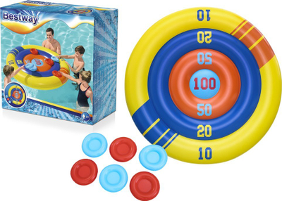 Lojë pishine Bestway Dexterity Game Target 52566, fryrëse, diametër 140 cm, shumëngjyrëshe