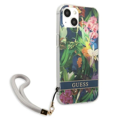Kapak telefoni Guess për iPhone 13, 6.1", plastik, me lule, shumëngjyrësh