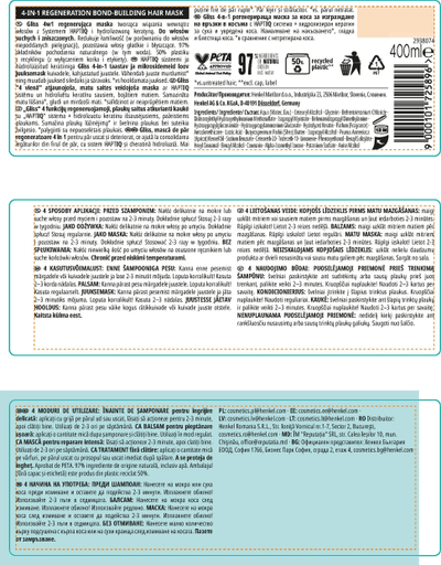 Maskë flokësh Gliss Regeneration 4 në 1, rigjeneruese, 400ml