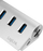 USB разградувач LogiLink CR0045, 3 USB 3.0 порти, читач на SD картички, сребрен