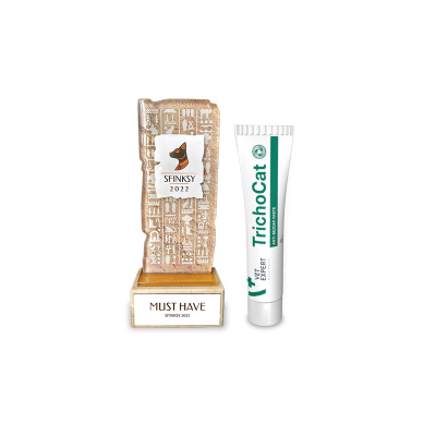 Pastë anti-hairball për mace VetExpert TrichoCat, suplement tretës, 120g