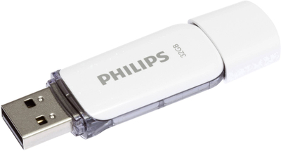 USB Philips Snow Edition FM32FD70B/00, 32GB, USB 2.0, e bardhë