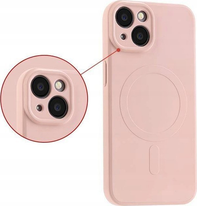 Mbrojtëse telefoni MX Liquid Armour për iPhone 15 Pro Max, 6.7", MagSafe, rozë Pink Sand