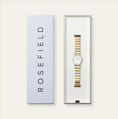 Orapër femra The Oval White MOP Half-Moon Steel Gold OVWGSG-OV16