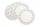 Nënkostet dekorative letre Easy Bake, 36 cm, set me 5 copë, me shumë ngjyra