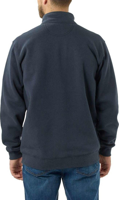 Bluze Carhartt Marquette 1/4 Zip, për meshkuj, përzierje pambuk poliester, blu e errët