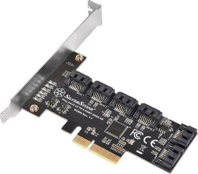 Kartë kontrolli SATA SilverStone ECS06, 6 porta SATA 6Gb/s, PCI Express Gen3 x2, e zezë