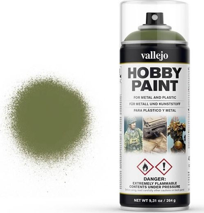 Spray bojë Acrylicos Vallejo VJP28027, 400 ml, mat, jeshile Goblin Green