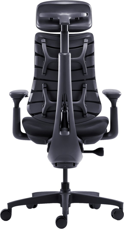 Karrige zyre LiberNovo Omni Dynamic, ergonomike, me mbështetëse koke, e zezë