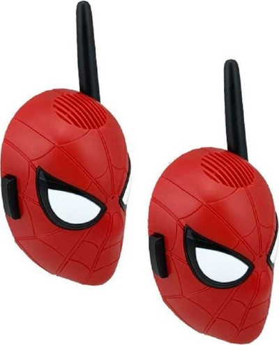 Lodër Walkie Talkie Marvel Spider-Man, set me 2 copë, për kalamaj, e kuqe