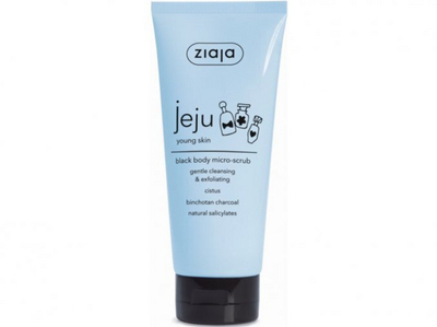 Skrab & xhel dushi Ziaja (Black Body), 200 ml
