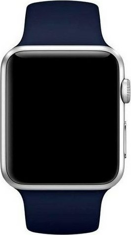 Rrip silikoni Mercury për Apple Watch 38/40/41mm, për Series 4 5 6 7 SE, blu navy