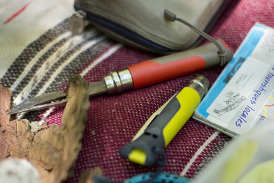 Thikë palos Opinel No.08 Outdoor, çelik inox Sandvik, dorezë poliamid, portokalli