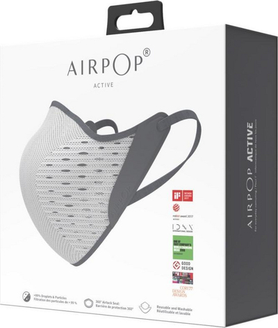 Maskë mbrojtëse AirPOP, e hirtë