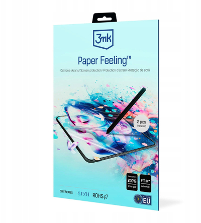 Letër mbrojtëse ekrani 3MK Paper Feeling, për Onyx Boox Tab X C, deri 15", 2 copë, transparente