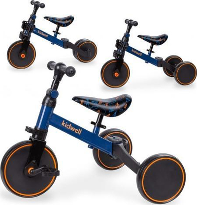 Tricikletë balansuese për fëmijë Kidwell PICO Plane, 3 në 1, navy blue
