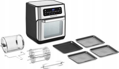 Fritezë me ajër Philco PHAO 1000, panel digjital, inoks, argjendtë e zezë