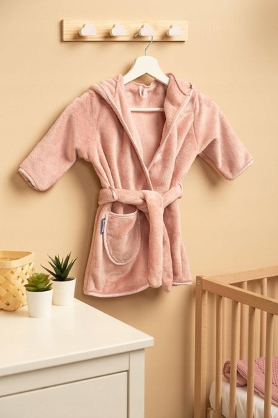 Rrobdeshambër për fëmijë Elegant Kids Teddy Bear, 1-2 vjeç, rozë