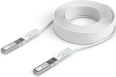 Kabllo uplink Ubiquiti UACC-UPLINK-SFP28-30, 30m, SFP 1G 10G 25G, i bardhë