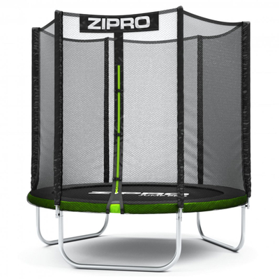 Trampolinë me rrjetë të jashtme Zipro Jump Pro, 183 cm, e zezë