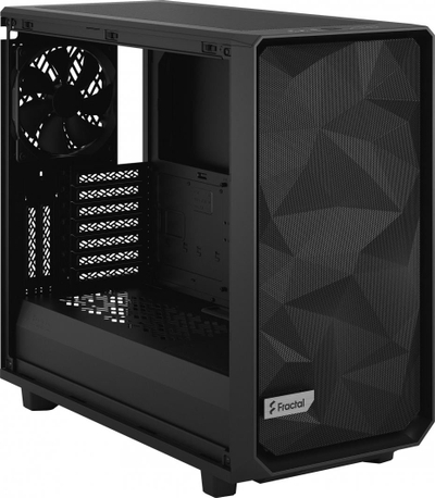 Kasë Fractal Design Meshify 2 TG Dark Tint, e zezë, Midi Tower