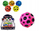 Top lodër SUPER BOUNCING BALL, 7cm, set 6 ngjyra, model Hippo