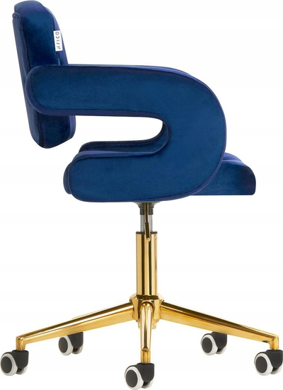 Karrige zyre Chair 4Rico QS OF213G me rrota, blu navy