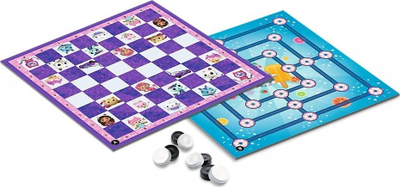 Друштвена игра Trefl Gabby's Dollhouse, дама и млин, повеќебојна
