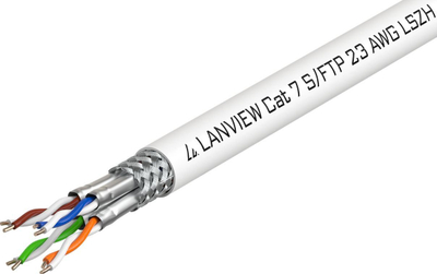 Kabllo rrjeti Lanview LVN122506, Cat7 S-FTP, 500m, e bardhë