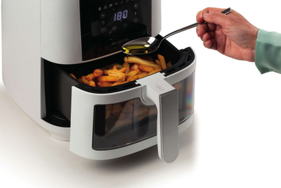 Fritezë me ajër Ariete 4626 Airy Fryer, 6L, 1300W, temperaturë deri 200°C, shportë transparente