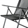 Karrige palos që e çon kudo për kopsht edhe kamping Folding Garden Chair, 62x45x102 cm, mban gjer 120 kg, e zezë