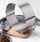 Formë rrethore për tortë Cake Tin Confectionery, që çahet e rregullohet 16–30 cm, çelik inox, ngjyrë argjendi