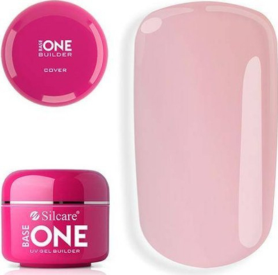 Xhel ndërtues thonjsh Silcare Base One Cover, 50g, UV, rozë nude