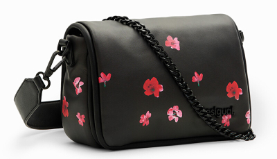 Çantë krahu për femra Desigual Bag Circa Gales, e zezë/kuqe