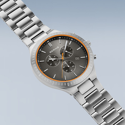 Orë dore për meshkuj Bering Titan Chrono 11743-709, e hirtë