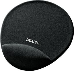 Mouse pad Esselte 67043, me mbështetëse për kyç, i zi