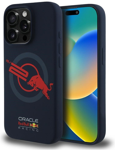 Mbulesë telefoni Red Bull ORBR20 për iPhone 15 Pro, MagSafe, navy blue