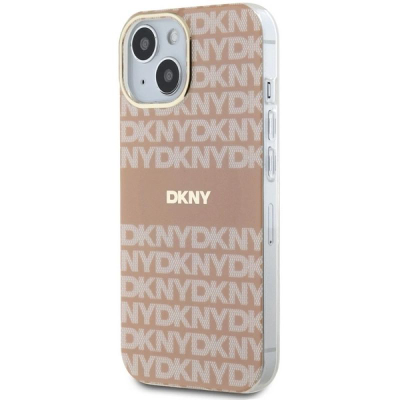 Futrollë telefoni DKNY DKHMP15SHRHSEP, iPhone 15 14 13 6.1", MagSafe, rozë