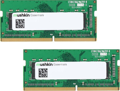 Memorie RAM Mushkin Essentials, 16GB DDR4 SO-DIMM, 3200MHz, jeshile