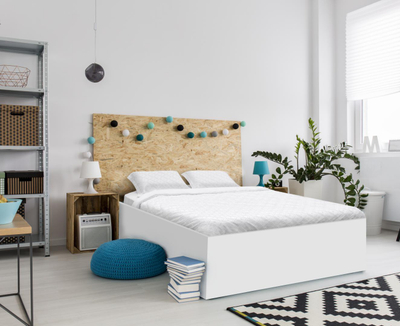 Set shtrati dopio Heinner Home, 220x240 cm, mikrofibër 100 GSM, i bardhë