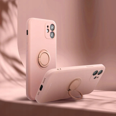 Mbulesë telefoni Roar Amber Case për iPhone 17, me unazë 360°, rozë