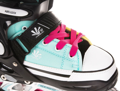 Patina inline Tempish Magic Rebel, për kalamaj, e rregullueshme, me ngjyra të forta