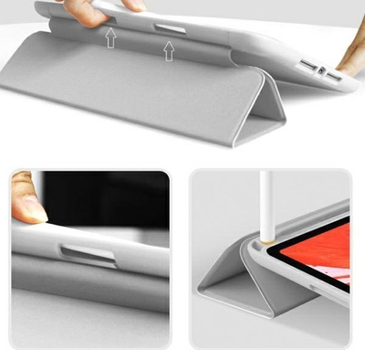 Këllëf Mercury Flip Case për iPad Air 5 10.9", me qëndrim, me vend për Apple Pencil, i zi