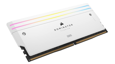 RAM CORSAIR Dominator Titanium CMP64GX5M2B6400C32W, 64GB DDR5 6400MHz, për kompjuter fiks, e bardhë