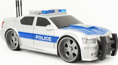 Makinë policie lodër Wenyi Rescue, me drita dhe zëra, 1:16, e bardhë blu