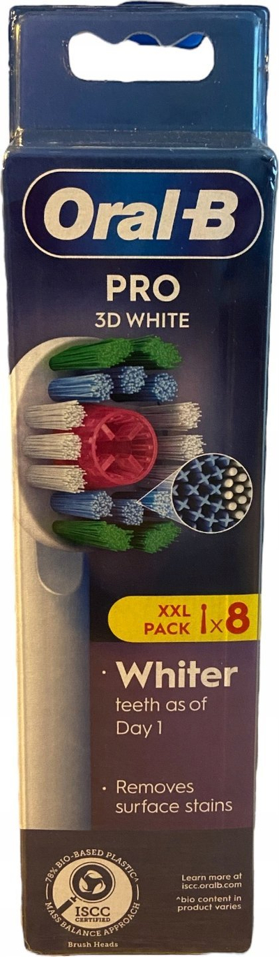 Koka furçe dhëmbësh Oral B 3D White, për furça elektrike, set 8 copë